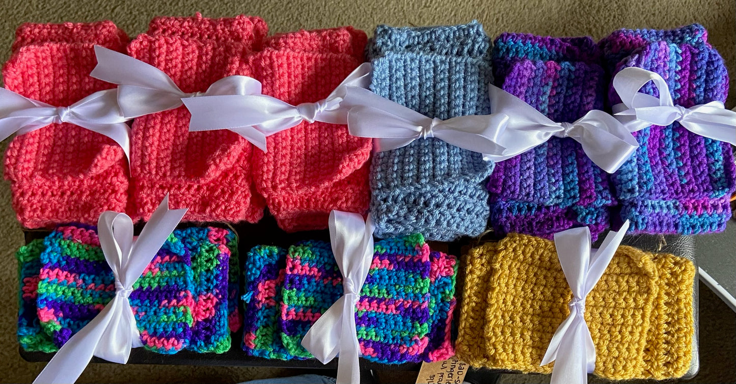 Fingerless Glove and Prayer Square Set